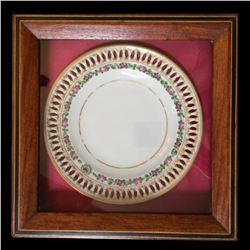 19thc German Meissen Museum Cased Plate