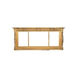 American Classical Giltwood Overmantel Mirror