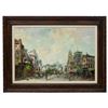 Image 1 : Signed Oil On Canvas, European Street Scene