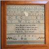 Image 1 : Early 19thc Framed Needlework Sampler