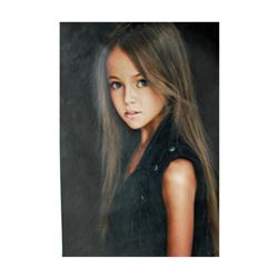 21stc Photrealism, Beautiful Litlle Girl Oil Painting