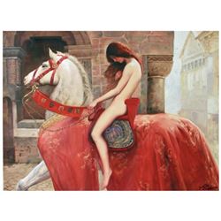 Student of Collier, Lady Godiva, 20thc Oil Painting
