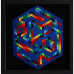 Victor Vasarely, untitled 5 from Progressions, Print on Glossy stock