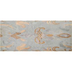 Light Blue Paisley Rug, Wool Rug