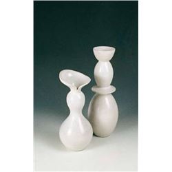 Matteo Thun, Le Damigelle in Craquelet I & II, Porcelain Sculptures