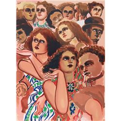 Lester Johnson, New York Dancers 3, Lithograph