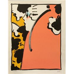 Peter Max, Peach Lady, Lithograph