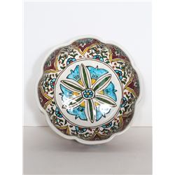 Flowery Serving Bowl, Hand Painted Ceramic Bowl