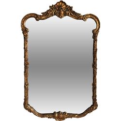 Bronze Mirror Ornate with Flowers