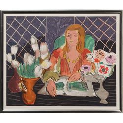 Henri Matisse, Woman and Flowers II, Serigraph Poster