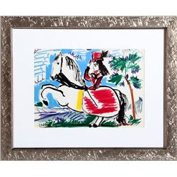 Pablo Picasso, Woman on Horse 3, Lithograph