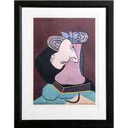 Pablo Picasso, Le Chapeau de Paille au Feuillage Bleu, Lithograph