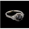Image 1 : 2.50 ctw Black Diamond Ring - 14KT White Gold