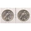 Image 2 : Lot of (2) 1923-D $1 Peace Silver Dollar Coins