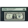 Image 1 : 1957 $1 Silver Certificate STAR Note Fr.1619* PMG Choice Uncirculated 64