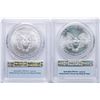 Image 2 : Lot of 2016-2017 $1 American Silver Eagle Coins PCGS MS69 First Strikes