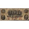 Image 1 : 1855 $5 Bank of Chester South Carolina Obsolete Note