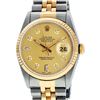 Image 1 : Rolex Mens Two Tone 14K Champagne Diamond 36MM Datejust Watch