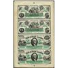 Image 1 : Uncut Sheet of $20/$20/$50/$50 State of South Carolina Obsolete Notes