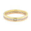 Image 2 : 18KT Yellow, White and Rose Gold 0.25 ctw Diamond Ring