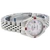 Image 8 : Rolex Ladies Stainless Steel Pink MOP Diamond & Ruby Datejust Watch