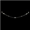 Image 1 : 18KT White Gold Diamond Necklace 18 inches Length