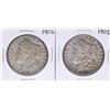 Image 1 : Lot of (2) 1902 $1 Morgan Silver Dollar Coins