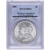 Image 1 : 1887 $1 Morgan Silver Dollar Coin PCGS MS64