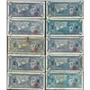 Image 2 : Lot of (10) 1915 $1 Mexico Revolutionary Toluca Un Peso Notes