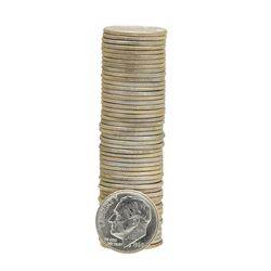 Roll of (50) 1960-D Brilliant Uncirculated Roosevelt Dimes