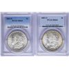 Image 1 : Lot of 1884-O & 1885-O $1 Morgan Silver Dollar Coins PCGS MS64