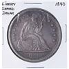Image 1 : 1840 $1 Seated Liberty Silver Dollar Coin
