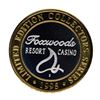 Image 1 : .999 Silver Foxwoods Resort Rhode Islands Casino $10 Limited Edition Gaming Toke