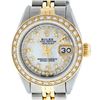 Image 2 : Rolex Ladies Two Tone 14K MOP String Diamond Datejust Wristwatch