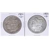 Image 1 : Lot of 1901-O & 1901-S $1 Morgan Silver Dollar Coins