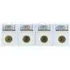 Image 1 : Lot of (4) 2007-P George Washington Presidential Dollar Coins NGC MS65 FDOI