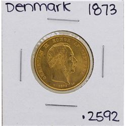 1873 Denmark Christian IX 20 Kroner Mermaid Gold Coin