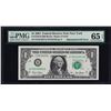 Image 1 : 2001 $1 Federal Reserve Note Mismatched Serial Number ERROR PMG Gem Unc. 65EPQ