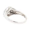 Image 3 : 18KT White Gold 0.50 ctw Diamond Cluster Ring