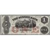 1800's $1 Sussex Bank New Jersey Obsolete Note
