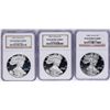 Image 1 : Lot of 1986-S to 1988-S $1 American Silver Eagle Proof Coins NGC PF69 Ultra Came