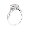 Image 4 : 14KT White Gold 0.97 ctw Diamond Ring