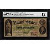 Image 1 : 1862 $5 Legal Tender Note Fr.62 PMG Fine 12