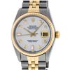 Image 1 : Rolex Mens Two Tone 14K MOP Diamond 36MM Datejust Watch