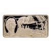 Image 1 : 500 Grain Sterling Silver Franklin Mint 100 Greatest Americans Ingot