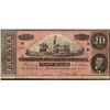 Image 1 : 1864 $20 Confederate States of America Note
