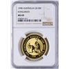 Image 1 : 1998 Australia $100 Gold Kangaroo Coin NGC MS69