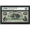 Image 1 : 1872 $10 State of South Carolina Obsolete Note PMG Uncirculated 62EPQ