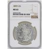 Image 1 : 1899-S $1 Morgan Silver Dollar Coin NGC MS63