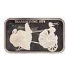 Image 1 : 1974 Thanksgiving Madison Mint 1 oz .999 Fine Silver Art Bar